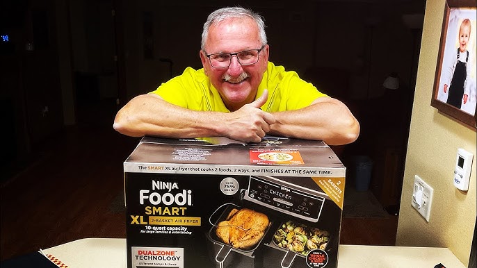 Ninja Foodi 6-in-1 10-qt. XL 2-Basket Air Fryer with DualZone Technology  Gray DZ401 - Best Buy