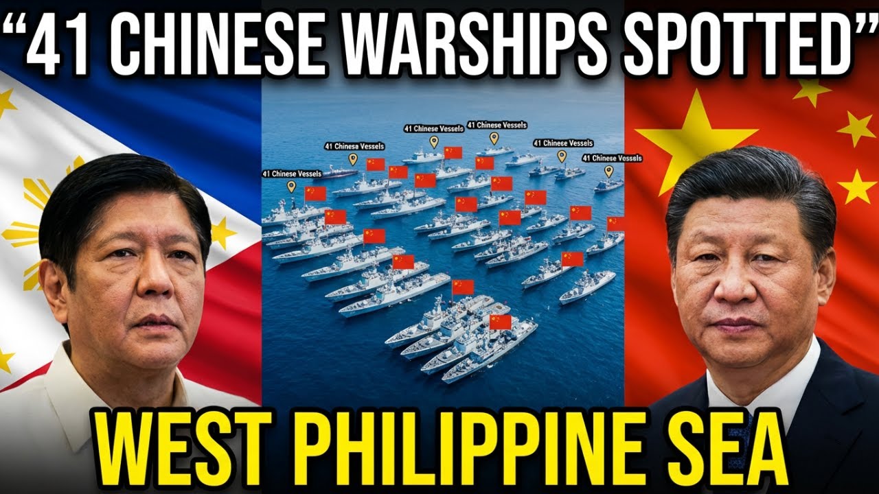 Tensions Surge After Philippines Spots 41 Chinese Ships Near Disputed Waters