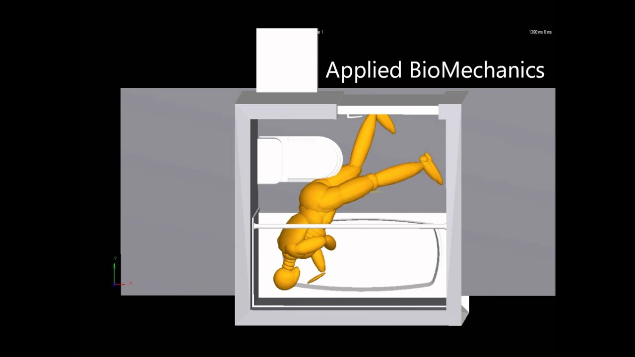 Fall Simulation using Program MADYMO - Loss of Balance - YouTube