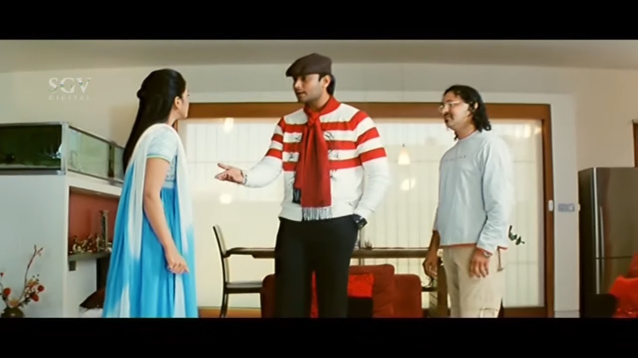 Darshan Directly came to Aarthi House Comedy Scene | Darshan Kannada Movies Scenes Darshan Directly came to Aarthi House Comedy Scene | Darshan Kannada Movies Scenes