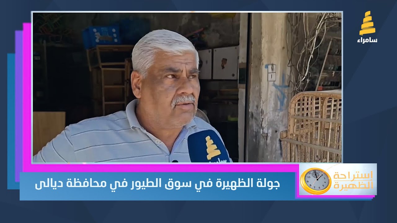 جولة الظهيرة في ‏سوق الطيور في محافظة ديالى بعقوبة