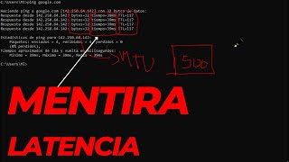 El Comando PING nos MIENTE? Midiendo LATENCIA - Prueba con 1500 Bytes (CMD)