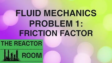 Fluid Mechanics Problem 1: Friction Factor