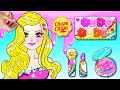 Paper Dolls Dress Up - Candy Rapunzel Needs To Makeup And Dress Up - Barbie Transformation Handmade