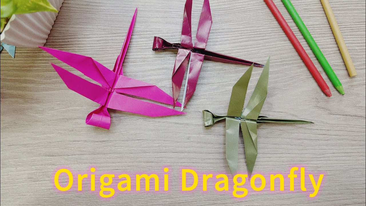 How to Make an Easy Origami Dragonfly | Step by Step Tutorial 