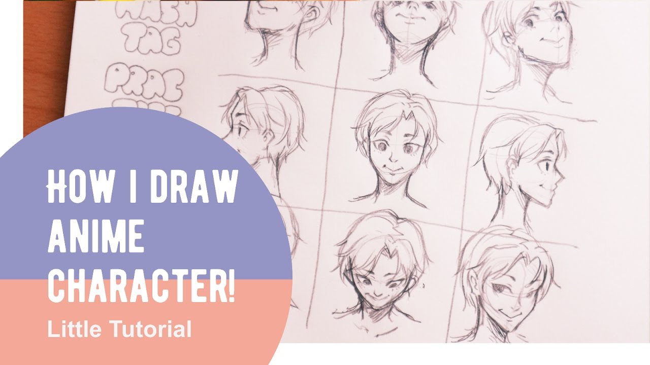 [Little Tutorial] How I Draw Anime Characters | Face & Head 頭跟臉怎麼畫 ...