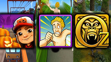 Subway Surfers  Vs Streaker Run Vs Temple Run Oz