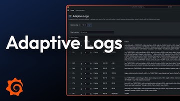 Adaptive Logs Demo | Now Generally Available | Grafana