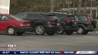 Fight over parking spaces at apartment complex