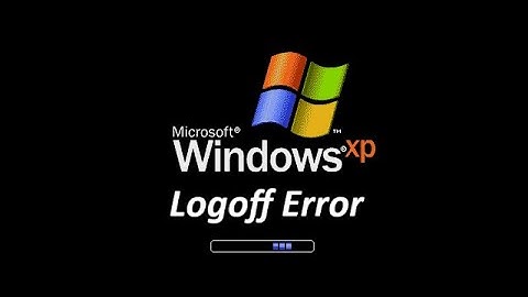 Windows XP Logoff Error (better audio quality)