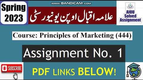 ⏩ AIOU Code 444 Solved Assignment No.1 Spring 2023 || Subject: Advance Accounting || Level: BA/B.Com