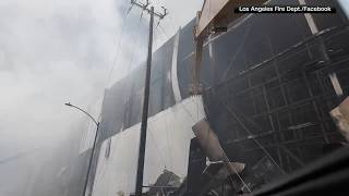 Solar panel test may be linked to massive LA warehouse fire