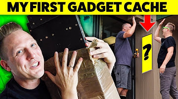 I HID MY FIRST GADGET GEOCACHE! (Geocaching)