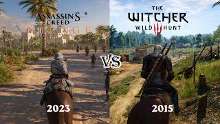 Assassin’s Creed Mirage vs Witcher 3: Wild Hunt 🔥 Insane Detail Comparison | Horse, Water, Physics