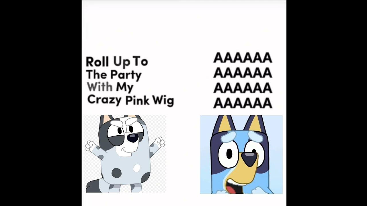 Muffin singing and bluey screaming YouTube
