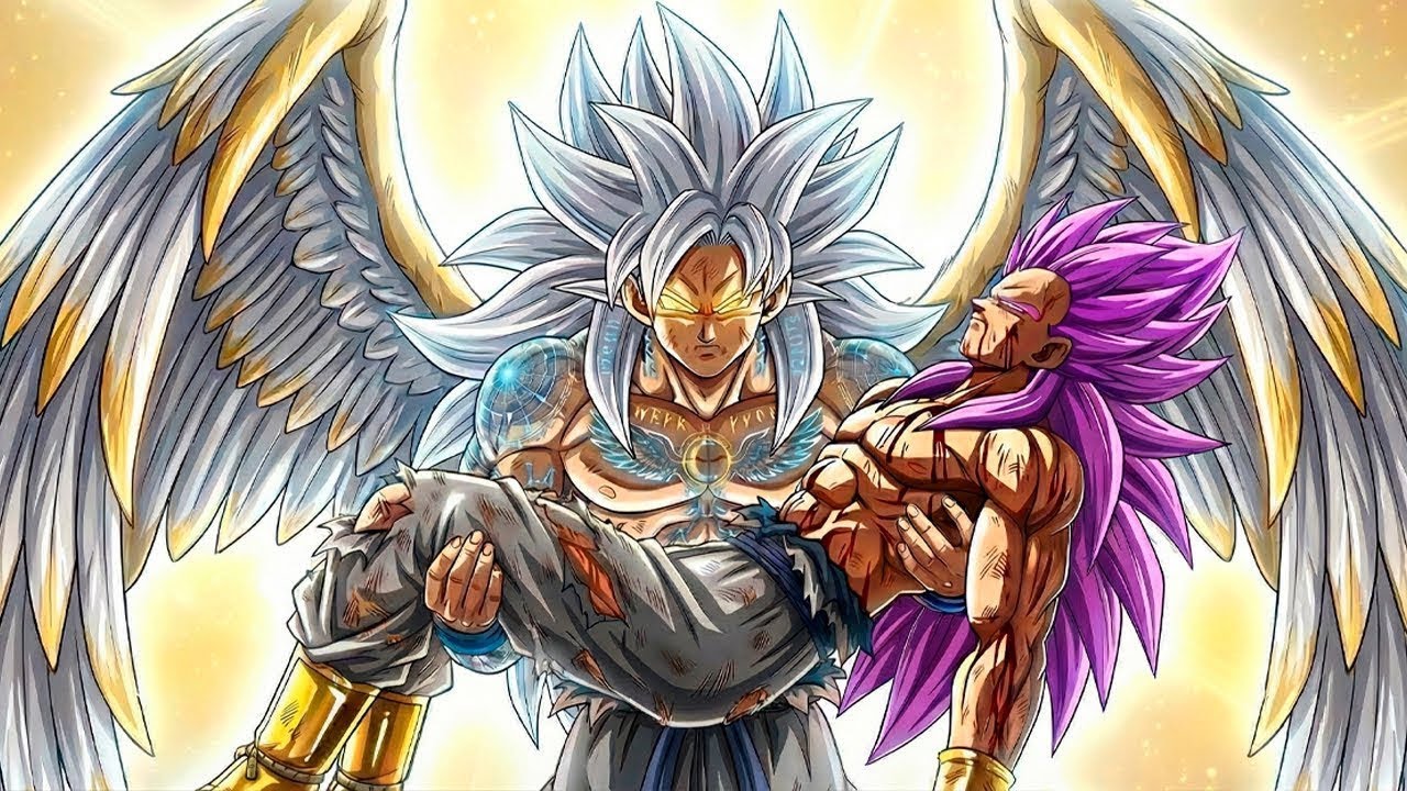 Goku Luminoso Dios Ultra Saiyan es derrotado, pero Vegeta sacrifica su ultra ego para salvar a Goku
