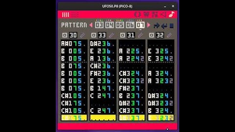 UFO 50 menu theme on PICO-8