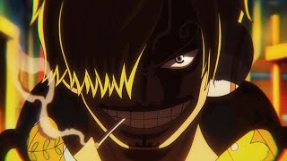 Sanji saves Nami from Jinbe Seraphim - One Piece 1110