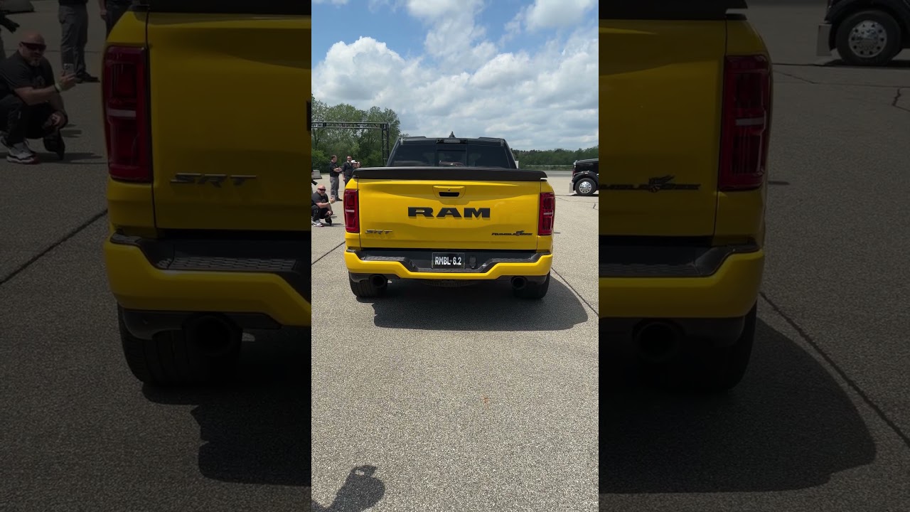 Revs from the 2027 RAM Rumble Bee SRT! 777 hp Hellcat powered! #ramtrucks #ramrumblebee #rumblebee