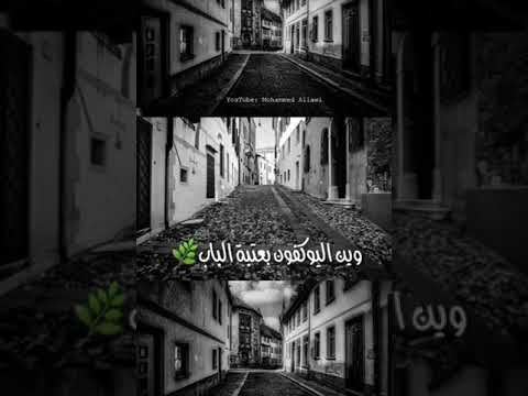 تسألني الشوارع وين الاحباب ما ضلي أهل حتى ارجعلهم خضير هادي