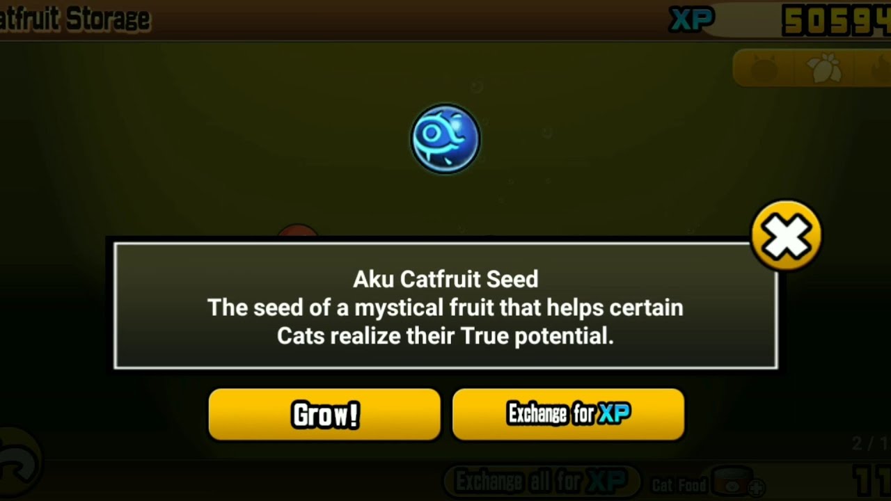 The Battle Cats Getting Aku Catfruit Seed YouTube