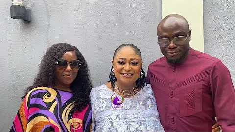 BIOLA BAYO AND HUSBAND AT RONKE OSHODI OKE’S BIRTHDAY CELEBRATION