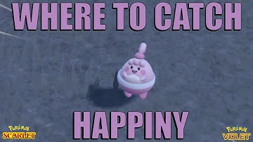 Where to Catch Happiny in Pokemon Scarlet and Violet