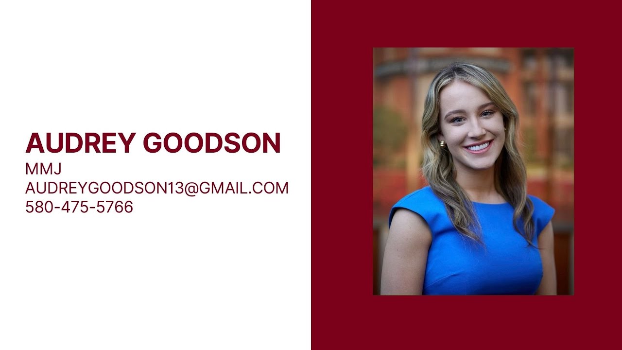 Audrey Goodson MMJ Talent Reel - YouTube