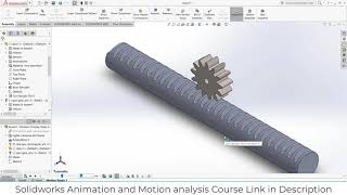 Circular rack and pinion mechanism for steering in Solidworks