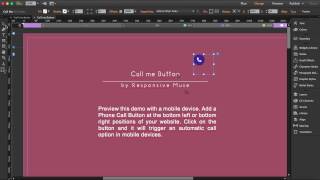Call me Button Adobe Muse Widget