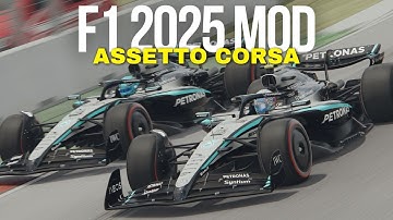 Assetto Corsa F1 2025 Mod – Epic Battle at the Mexican Grand Prix! Antonelli vs Russell!