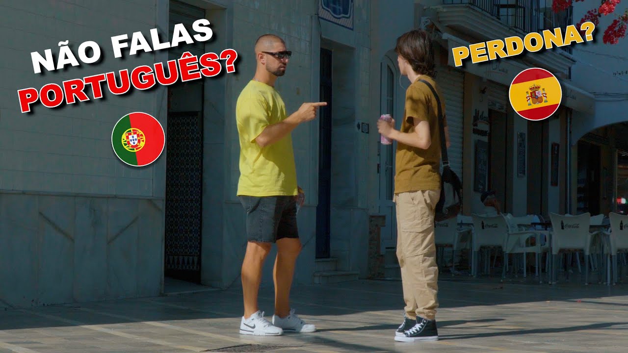 VINGUEI-ME DOS ESPANHÓIS FALANDO PORTUGUÊS COM ELES 🇵🇹🇪🇸 #prank