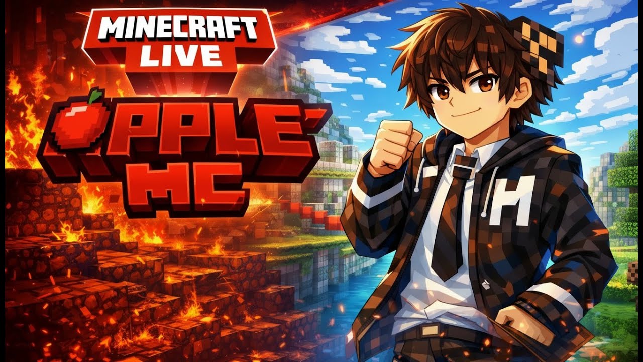 Minecraft Shorts Live Apple MC Server 🔴 | Day 5 - YouTube