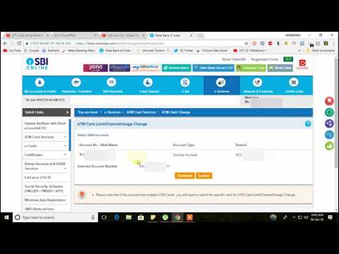 Atmcard limit change
