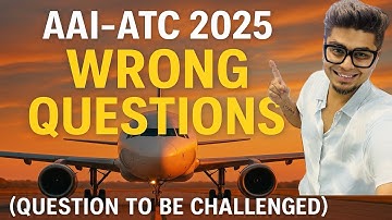 ✈️ AAI-ATC 2025 Wrong Questions | Question To Be Challenged In Both Shift-1 & Shift-2 by HV Sir