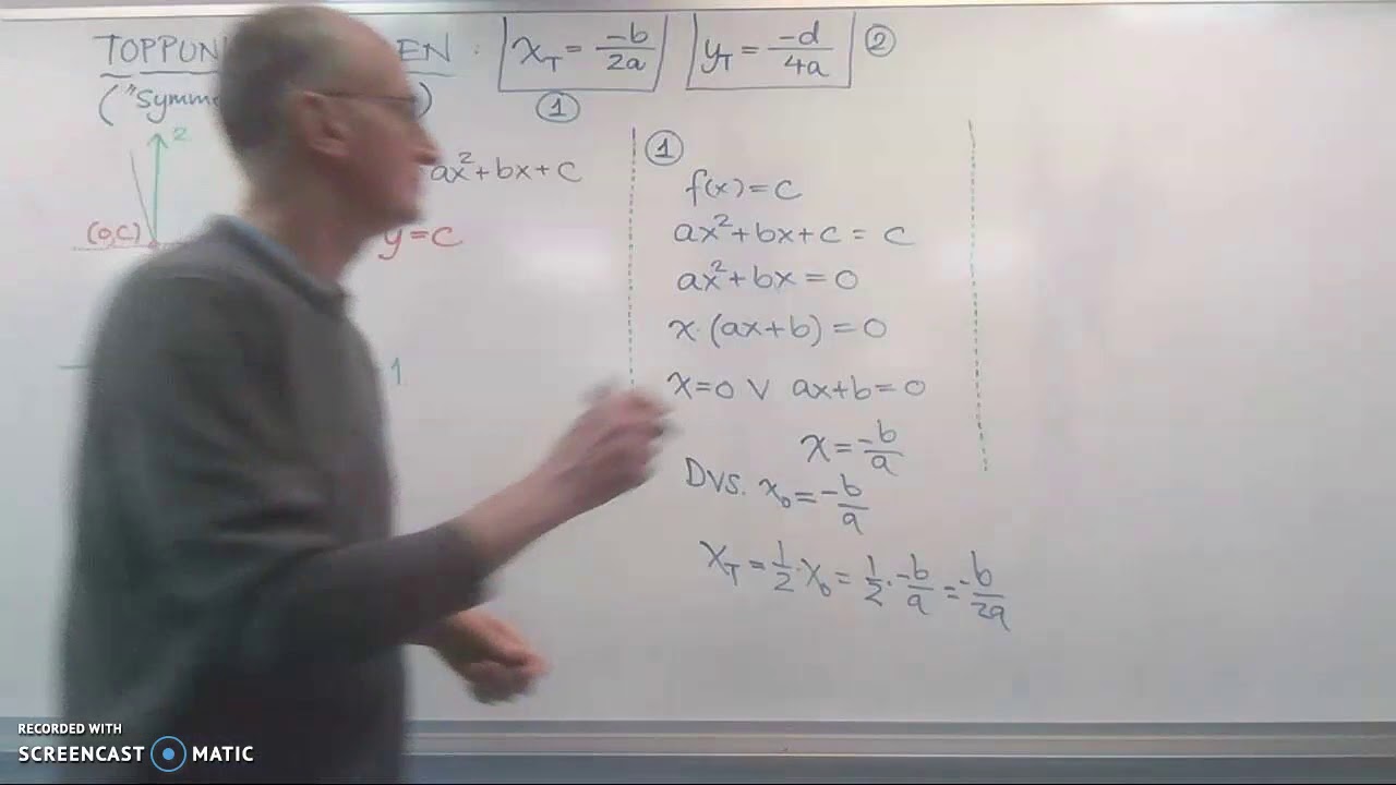 Bevis: Toppunktsformel (symmetri)