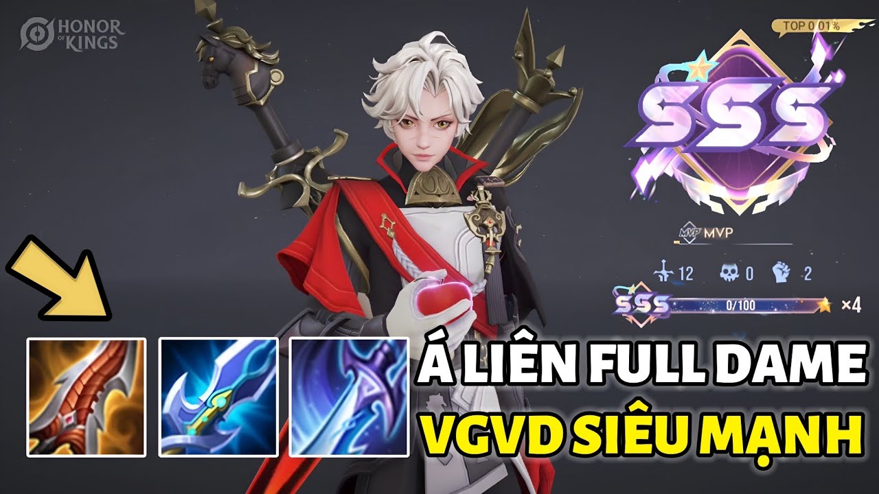 Lối Chơi Á Liên Full Damage Lên Giống Allain Full Damage Liềm Bên Liên Quân Siêu Mạnh