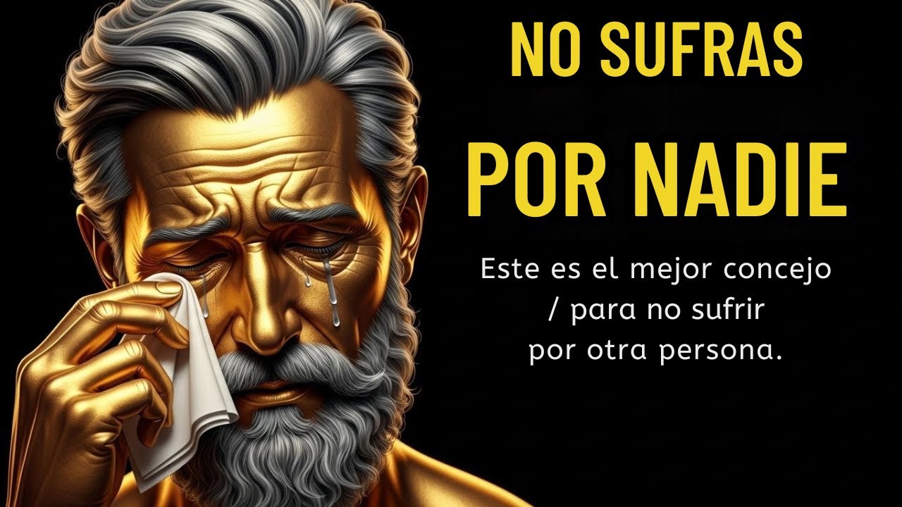 No sufras por nadie: este es el mejor consejo para no sufrir por otra persona - Estoicismo