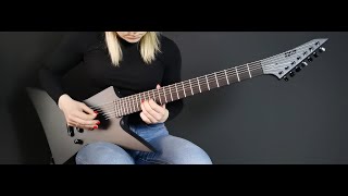 10 best 7 string guitar riffs | LTD EX-7 Baritone Black Metal