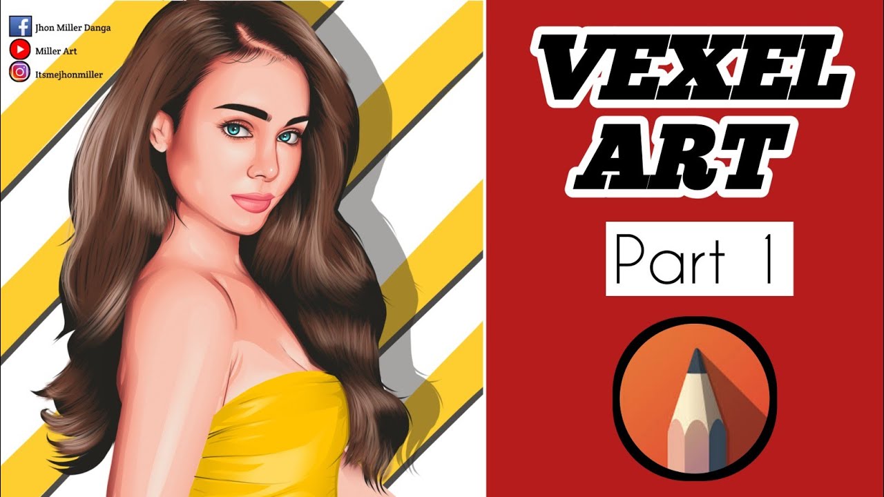 VEXEL ART PROCESS (PART 1) USING AUTODESKSKETCHBOOK |MILLER ART| - YouTube
