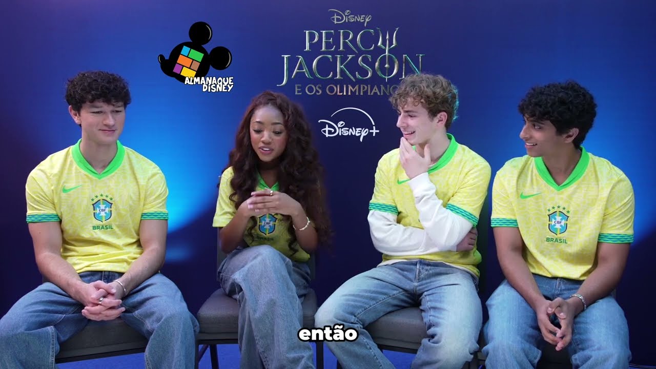 AD Entrevista  Walker Scobell, Leah Sava Jeffries, Aryan Simhadri e Charlie Bushnell (Percy Jackson)