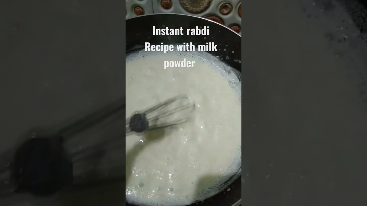 instant rabdi recipe using milk powder🤌✨😎 