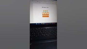 How to insert a Birthday cake symbol in ms word by code #computer #N0TES #msword  #ideas #shorts