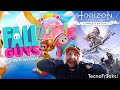 Jugando Fall Guys y Horizon Zero Dawn