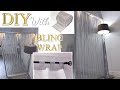 BLING WRAP ROOM DIVIDER| DIY Accent CURTAIN Idea!