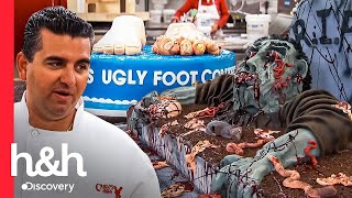Two disgusting themed cakes | Cake Boss | Discovery H&H screenshot 2