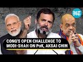 Amit shahs blunt reply after cong challenges pm modi on pok  aksai chin  jk 370 row
