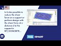 FAQ 004689 | Is it also possible to reduce the shear force on a support or perform design with ...