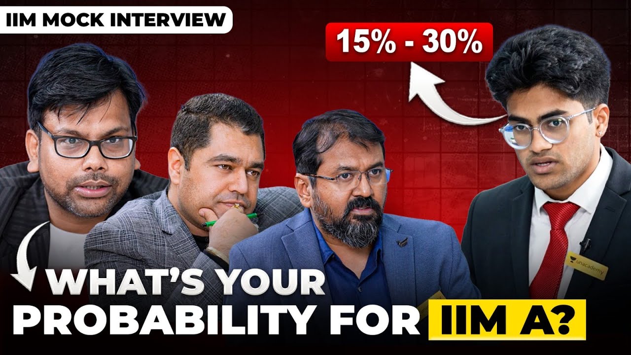 IIM A Interview Pressure Test 🔥 ‘What’s Your Probability?’ | Real Mock CAT GDPI