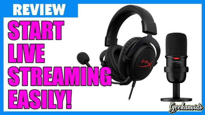 Combo Gaming HyperX Streamer Starter Pack Cloud Core +  SoloCast,Audifonos,For video editors, streamers, and gamers looking for a  USB microphone with excellent sound quality, the HyperX SoloCast is a must.  It's Plug